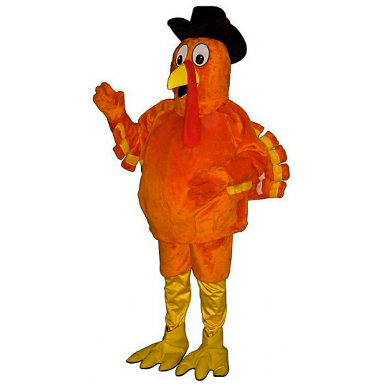 Cowboy Turkey Mascot Costume 623WA
