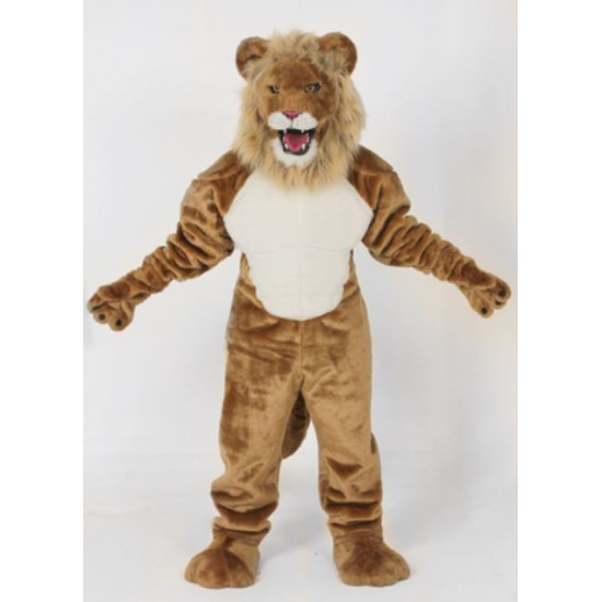 Power Real Cat Lion Mascot Costume #704M