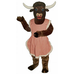 Lady Longhorn with Apron Mascot Costume 721A-Z