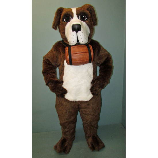 St. Bernard Dog with Barrel Mascot Costume #807A-Z 