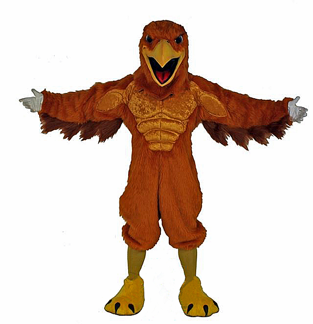 Mighty Golden Eagle Mascot Costume #671