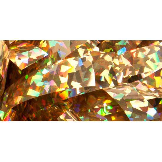Holographic Crystal Gold 