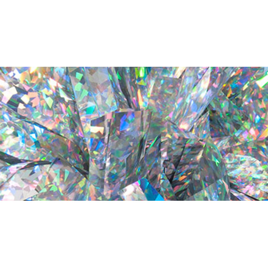  Holographic Sparkle Silver 