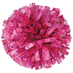 Holographic Crystal Pink Streamers Pom Poms HS-S 