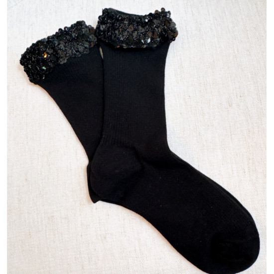 Sequin Chic Shine Top Cheerleading Socks 