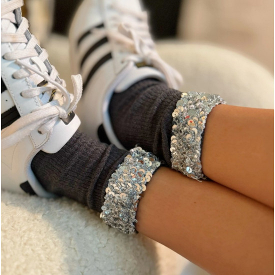 Sequin Chic Shine Top Cheerleading Socks 
