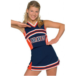 Custom Cheerleading Uniform Shell 1167 Skirt 2090