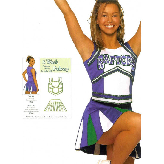 Custom Cheerleading Uniform Shell 1201 Skirt 2045