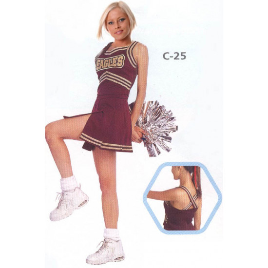 Custom Cheerleading Uniform Shell C-25 Skirt C-25