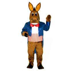 Patriotic Donkey Mascot Costume #1516DD-Z 