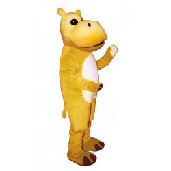 Yellow Hippo Mascot Costume #1637-Z 