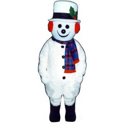 Extra Round Snowman w/ Hat & Scarf Mascot Costume #2707A-Z 