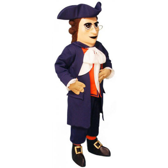Colonial Man Mascot Costume #63DD-Z 