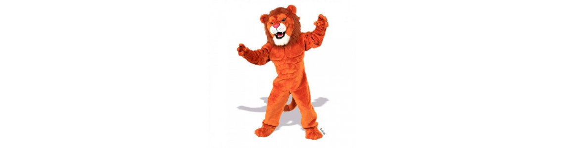 Lion and Tiger Mascot Costumes