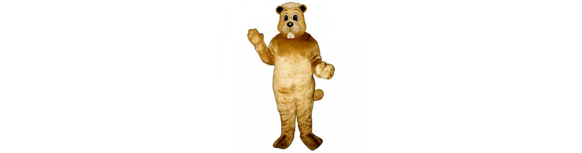 Beavers, Otters, Skunks and Porcupine Mascot Costumes