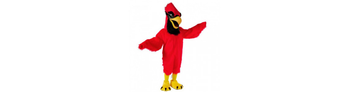 Cardinals and Blue Jay Mascot Costumes