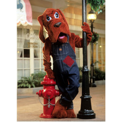 Bloodhound Mascot Costume with Clothes #139 