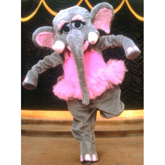  Elephant Without Clothing Mascot Costume #34