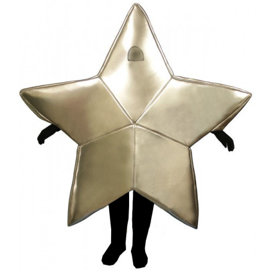 Silver Star Mascot Costume #FC108-Z  (Bodysuit not included)