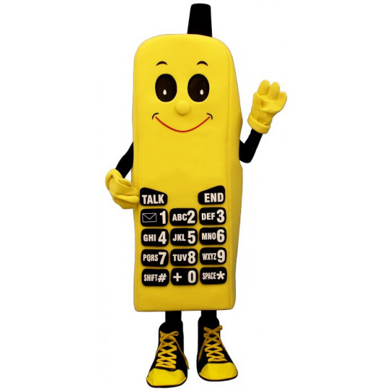 Mascot costume #FC137-Z Yellow Phone (Bodysuit not Included)