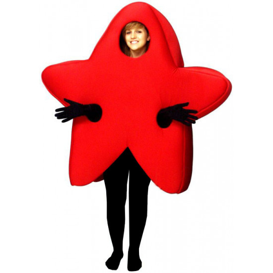 Red Star Mascot Costume #FC147-Z  (Bodysuit not included)