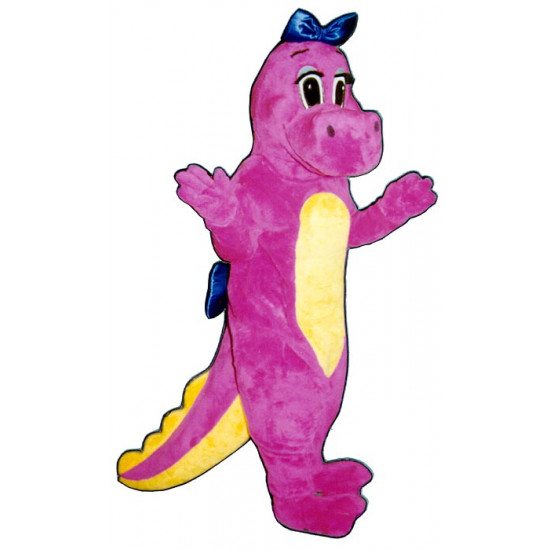 Dinah Dinosaur w/Bows Mascot Costume #125A-Z 