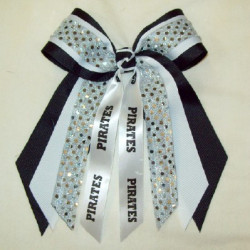 MLB700SEMS - Large Multi Layer with Soft Touch Sequin Bow and Mascot Streamer 