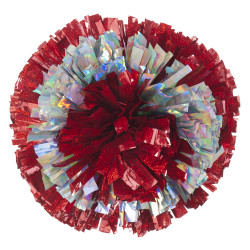Two Color Bullseye Holographic CHEER POM POMS HS(x)BE