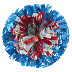 HMSH-CMI - One Color Out, Two Colors In Holographic CHEERLEADER POMS