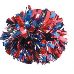 MGSH-M2 - Two Color Mixed with Glitter Metallic Cheerleading Poms 