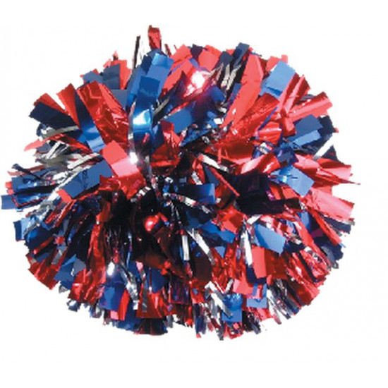 MEGSH-M2 - Two Color Mixed with Glitter Metallic Cheerleading Pom Balls 