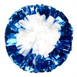 Two Color Target Metallic Cheerleading Poms MSH-T