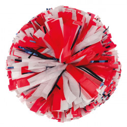 VEGSH-M2 - Two Color Mixed with Glitter Wet Look Cheerleading Pom Balls