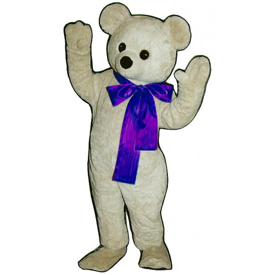 Beau Bear with Bow Mascot Costume #255A-Z 
