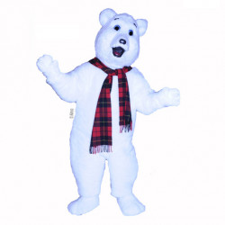 Snow Bear Mascot Costume #650 