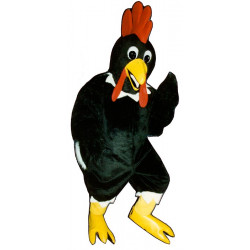  Black Rooster Mascot Costume #614-Z
