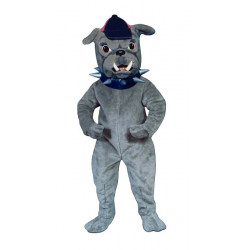 Bulldog with Spiked Collar and Baseball Cap Mascot Costume 841A-Z 