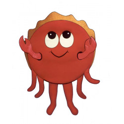 Happy Crab Mascot costume #FC077-Z 