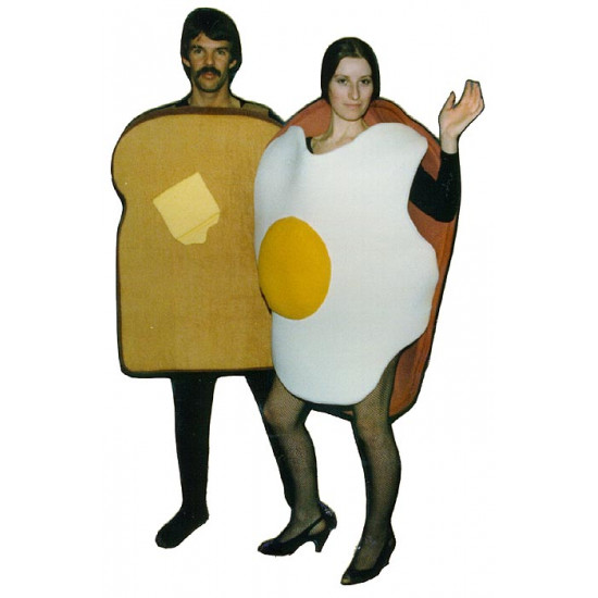 Mascot costume #PP-35Z Ham & Eggs Bodysuit Not Included